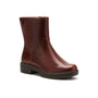 Boot, brown leather, ABEO Vista Boot, mid-calf with side zipper, low heel, arch support for women.