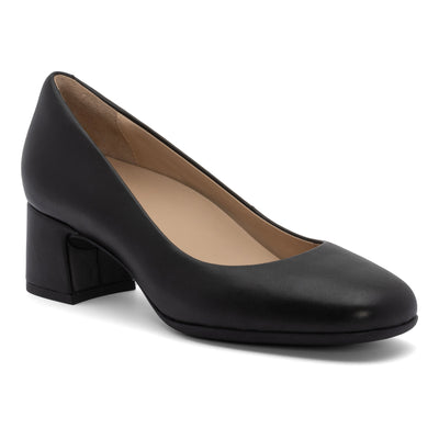 Avenue Pump Metatarsal in Black Nappa - side view