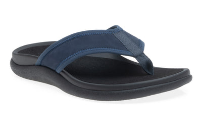 Laguna Sandal Metatarsal in Navy Nubuck - side view
