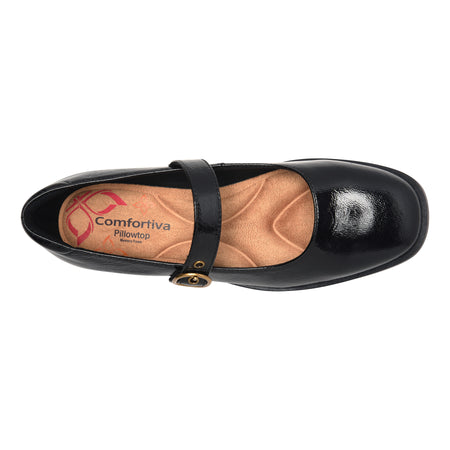 Brewer in Black Patent - top view