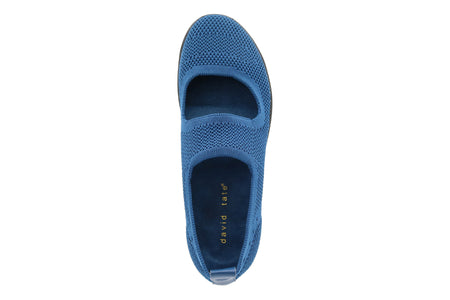 Comfy in Navy Knit Fabric - top view