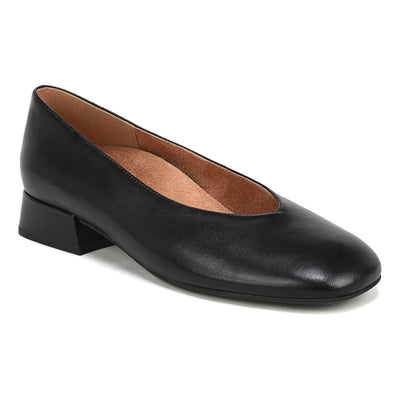 Petra in Black Leather - side view
