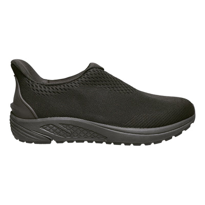 One Velocity Slip On in Black - side view