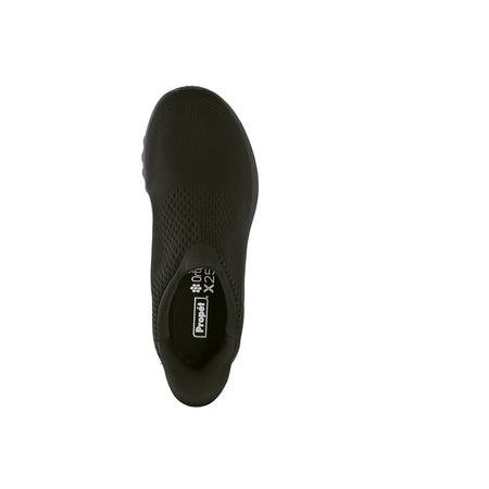 One Velocity Slip On in Black - top view