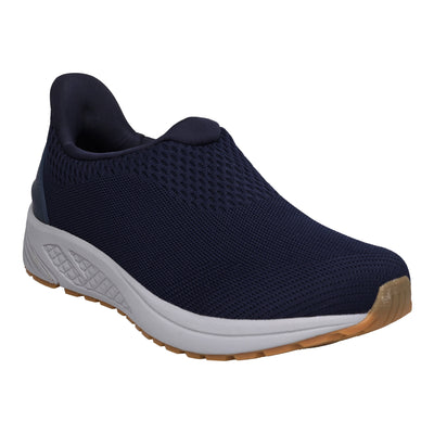 One Velocity Slip On in Navy - side view
