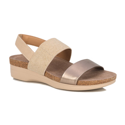 Maeve in Natural Metallic - side view