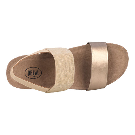 Maeve in Natural Metallic - top view