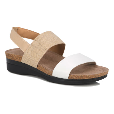 Maeve in Natural White Combo - side view