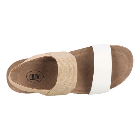 Maeve in Natural White Combo - top view