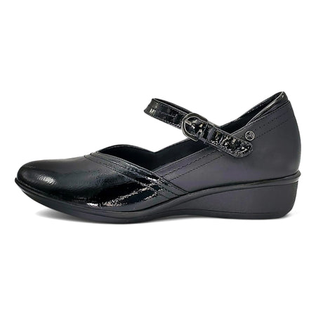 Narita in Black Patent - top view