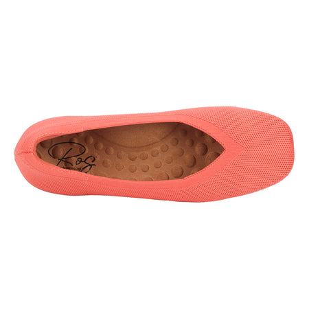 Niki in Coral Knit - top view