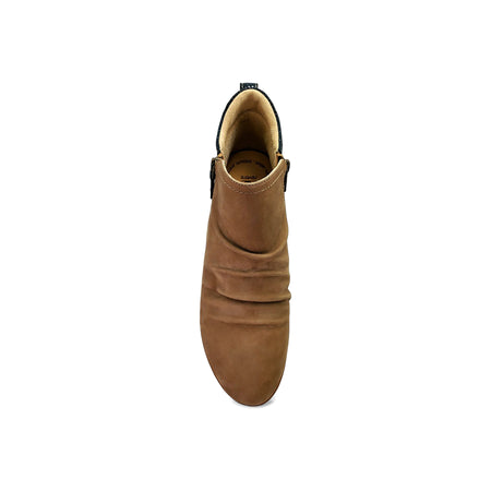 Plymouth in Toffee Nubuck Navy - top view