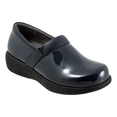 Meredith Sport in Navy Patent - side view