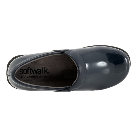 Meredith Sport in Navy Patent - top view