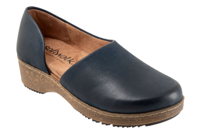 Addie in Navy Nubuck - side view