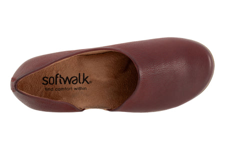 Addie in Dark Red Nubuck - top view