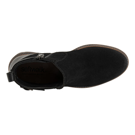 Waneta in Black Suede - top view