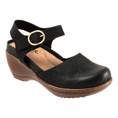 Mabelle Tooling in Black Nubuck - side view