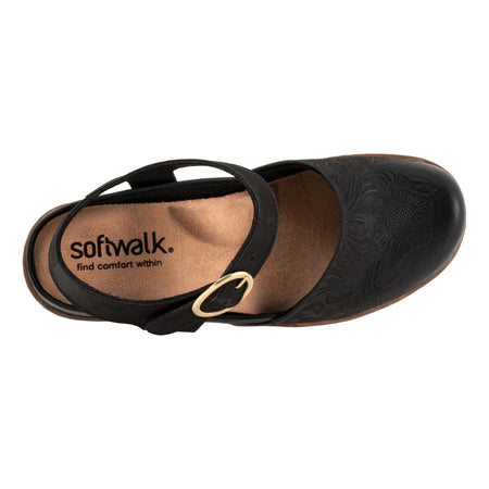 Mabelle Tooling in Black Nubuck - top view