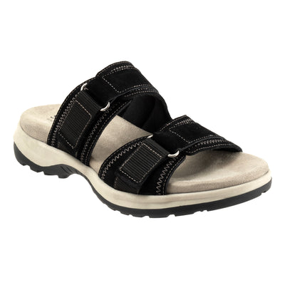 Oasis in Black Suede - side view