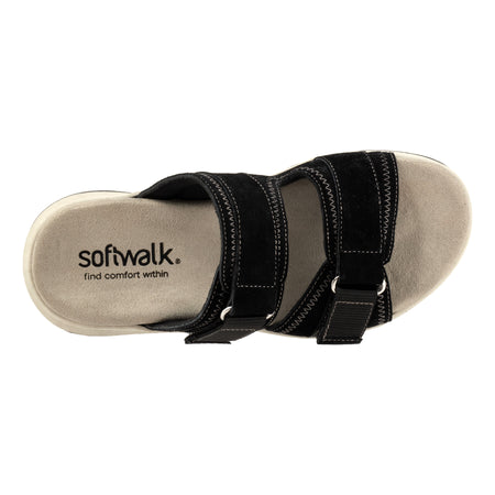 Oasis in Black Suede - top view