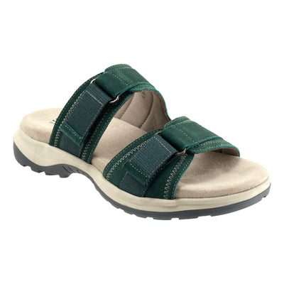Oasis in Teal Suede - side view