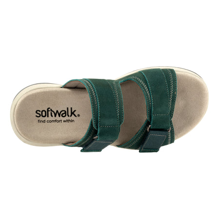 Oasis in Teal Suede - top view