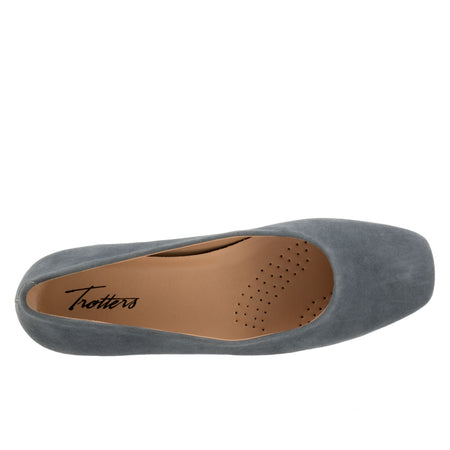 Honor in Smoke Suede - top view