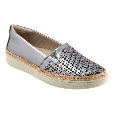 Accent Perf in Pewter - side view