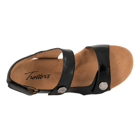 Romi Metallic in Black - top view