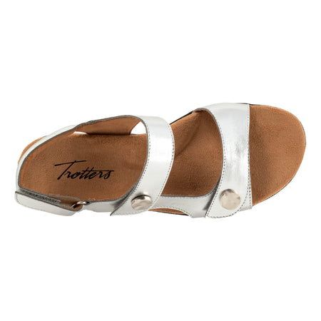 Romi Metallic in Silver - top view