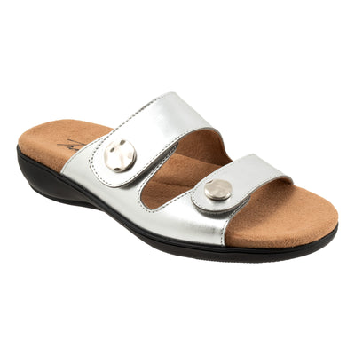 Ruthie Metallic in Silver - side view
