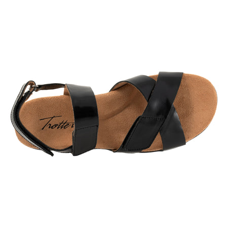 River Metallic in Black - top view