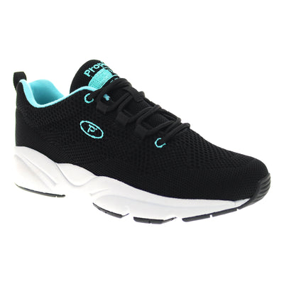 Stability Fly in Black Aqua - side view