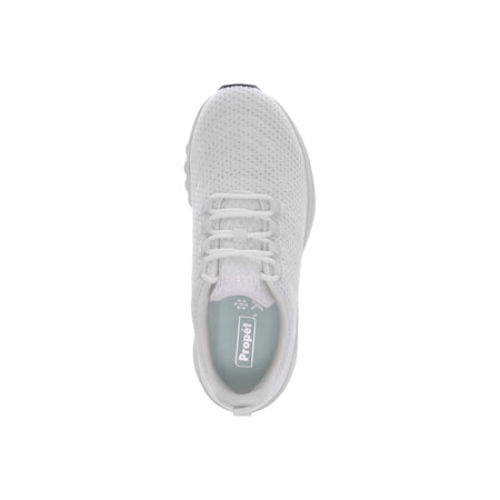 Tour Knit in White - top view