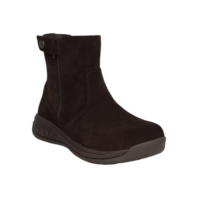 Laney in Brown Suede - side view