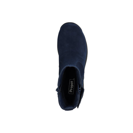 Laney in Navy Suede - top view