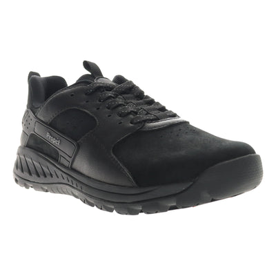 Visper in Black Suede - side view
