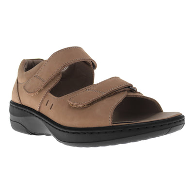 Gemma in Dusty Taupe Nubuck - side view