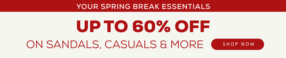 Spring Break Savings: Up to 60% Off - Shop Now & Save!