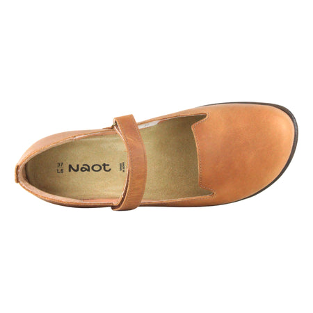 Purini in Latte Brown Leather - top view