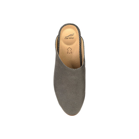 Lysa in Grey Pewter Leather - top view