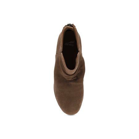 Stephanie in Morel Waterproof Suede - top view