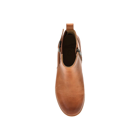 Deedee in Tan Wp Burnished - top view