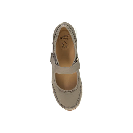 Carolina in Walnut Suede - top view