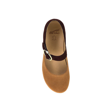Bonny Mary Jane in Tan Mulberry - top view