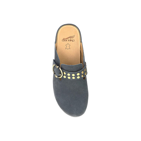 Branson in Dusty Blue Suede - top view