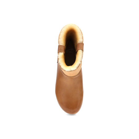 Mckenzie in Tan Waxy Milled - top view