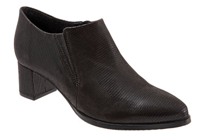 Keegan in Black Patent Suede - side view