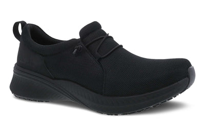 Marlee in Black Mesh - side view